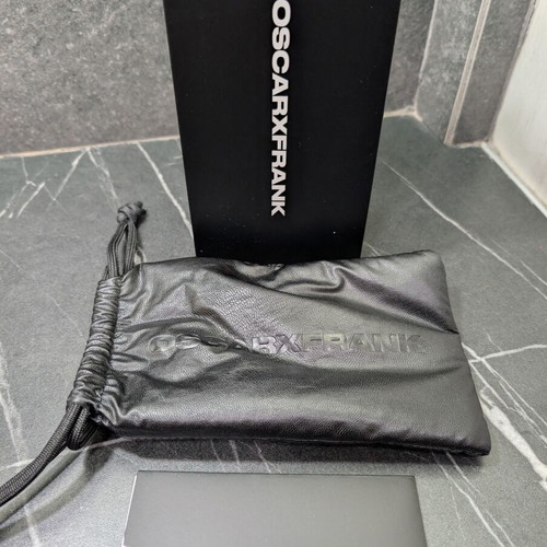 Oscar & Frank sunglasses case new black with card and box