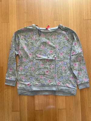 Zara cotton blouse like new, gray