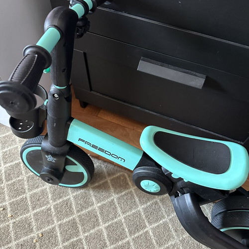 Bebe Stars Freedom 3-in-1 kids bike with parent handle, turquoise