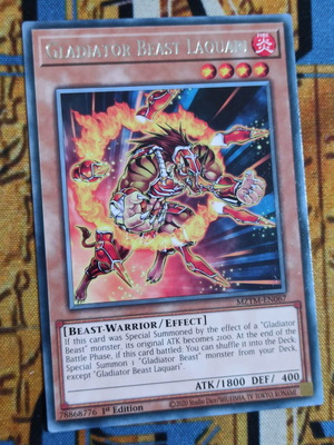 Gladiator Beast Loquari effect monster card like new
