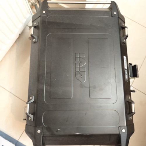 Hepco & Becker motorcycle top case 58 liters used with lock