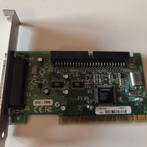 Adaptec AVA-2906 PCI SCSI controller card like new