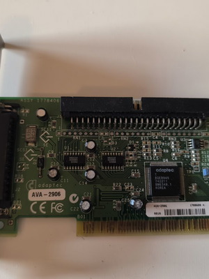 Adaptec AVA-2906 PCI SCSI controller card like new