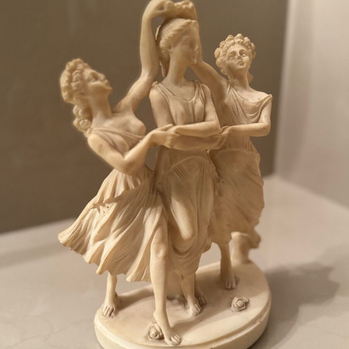 Statue with 3 Muses used, Knossos