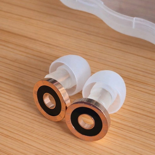 Silicone earplugs rose gold new, jewelry style