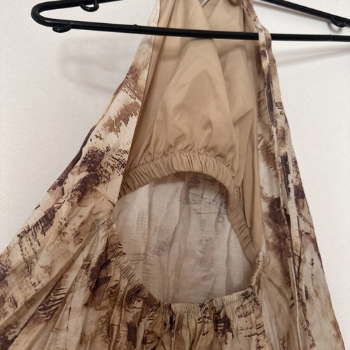 Boho dress asymmetrical front backless like new