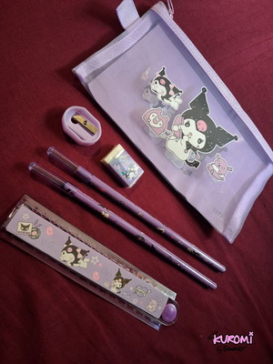Kuromi School Supplies Set new with pencil case