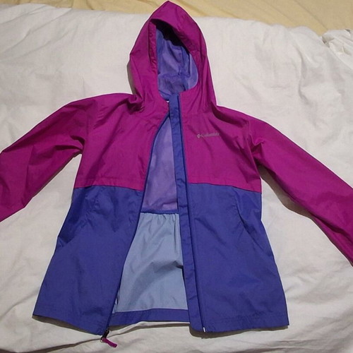 Columbia windbreaker jacket like new, size XS, pink-purple