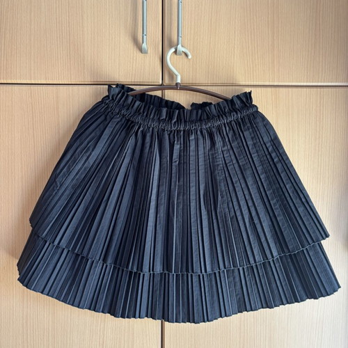 Zara black short pleated skirt, size S