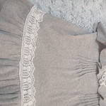 Gray top with lace size M used