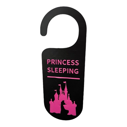 Hanging door sign princess theme new, Sleeping Beauty Aurora