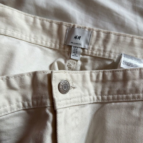 Carpenter H&M pants beige like new, size L-XL