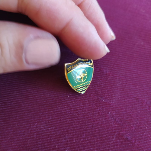 Vintage NATO lapel pin used, STANAVFORMED badge