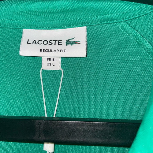 Lacoste jacket new with tags, size large, green