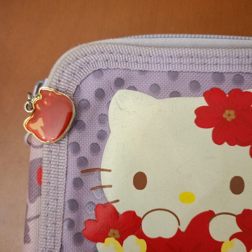 Hello Kitty pencil case used with two compartments