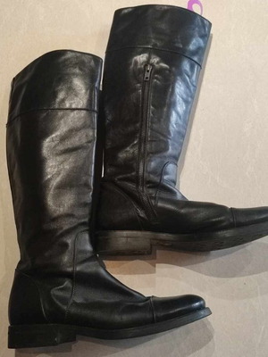 Leather boots like new, size 41, black
