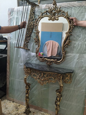 Κονσόλα με καθρέφτη, χωρίς μάρμαρο