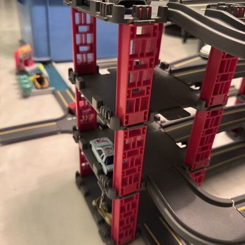 Vintage Matchbox Multi-Storey Garage with Cars and Petrol Station used
