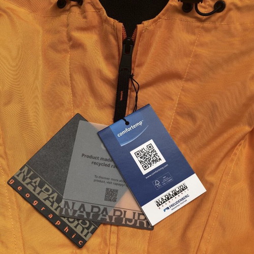 Napapijri Rainforest Next men's jacket new, orange, size L