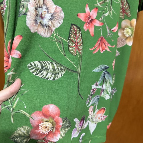 Tropical blouse size 44 used with floral and leopard print