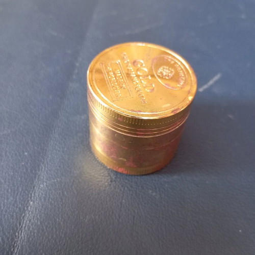 Gold grinder used, 24k plated, copper material