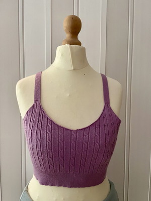 Shein summer top used, purple polyester wool