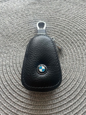 Leather Key Case with Zipper for BMW Car Key New