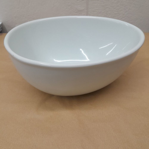Porcelain salad bowl new, 25cm length, 21cm width, 11cm height