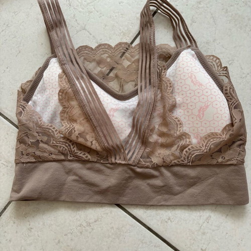 Women's lace bralette in beige, white and black, new