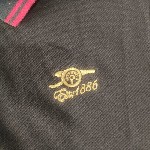 Arsenal polo used, black, size Medium, collectible from England