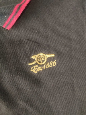 Arsenal polo used, black, size Medium, collectible from England