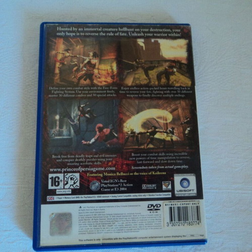 Prince of Persia Warrior Within PS2 game used, no manual