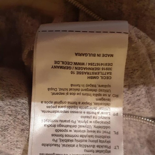 Cecil women's knitted cardigan grey melange like new, size M