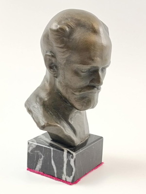 Pyotr Tchaikovsky bronze bust used, 1960s, marble base