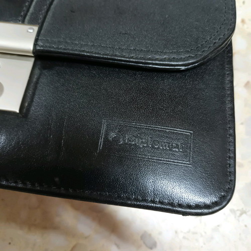 Diplomat men's leather bag like new, black