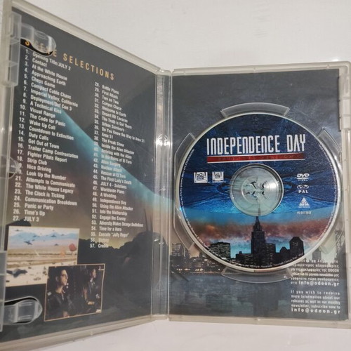 Independence Day DVD extended edition, like new, sci-fi