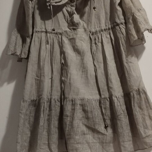 Women's shirt linen with cotton like new, gray, size L