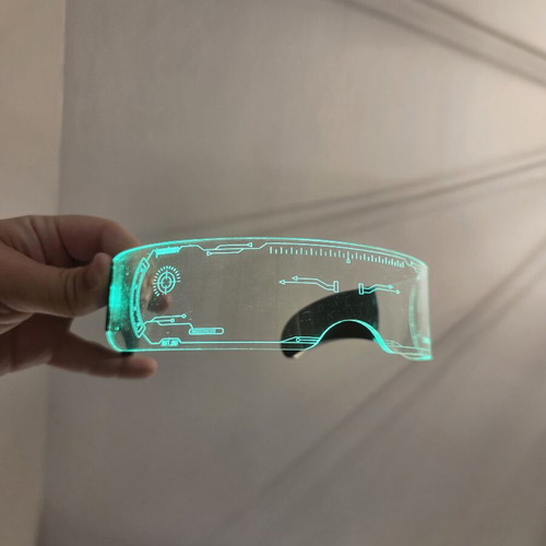 Kimimara LED Full Color Sci-Fi Battery Glasses new