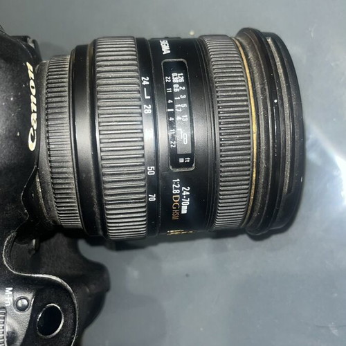 Canon 5D Mark III camera with Sigma 24-70mm f/2.8 lens used
