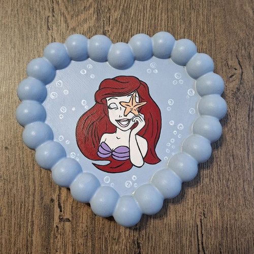 Handpainted plaster tray with acrylic colors