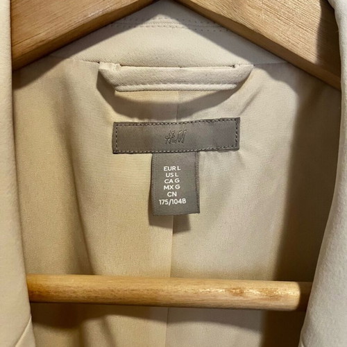 ZARA blazer dress off-white/beige size L new