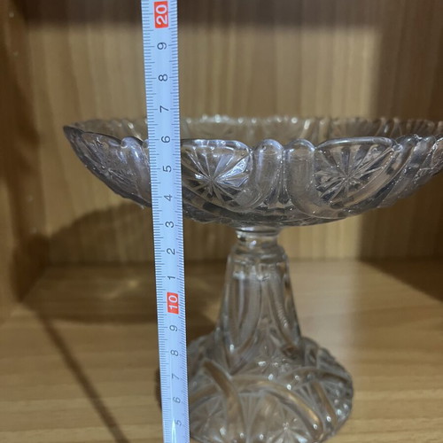 Glass fruit bowl 1950 like new