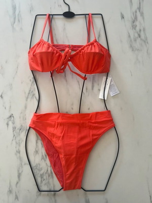 Zebras & Libras bralette orange, new, size S