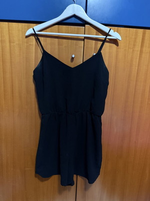 Stradivarius black one-piece shorts used, size L