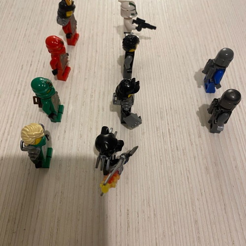 Lego Ninjako and Star Wars figures used
