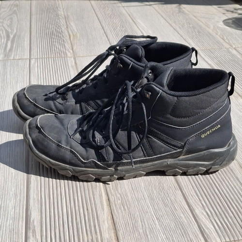 Quechua hiking boots black size 46 used