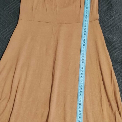 Summer brown cotton blouse dress one size like new
