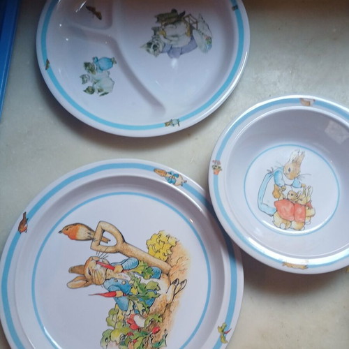 Peter Rabbit melamine children's dinner set, Petit Jour Paris