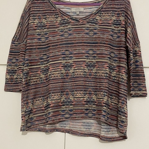 Zara Trafaluc multicolor knitted baggy blouse like new