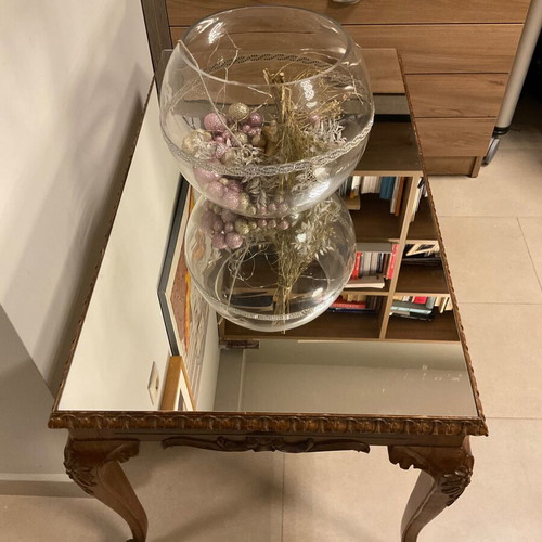 Vintage 50s coffee table with mirror surface like new